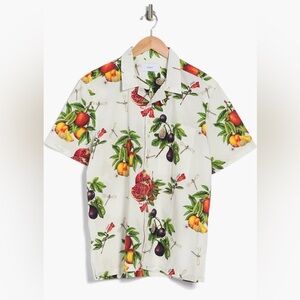Ovadia Fruits Short Sleeve Button Up Shirt - Men’s L